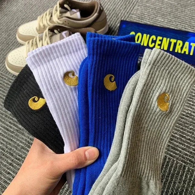 Carhartt Socks Ribbed crew with embroidered logo product detail image 4