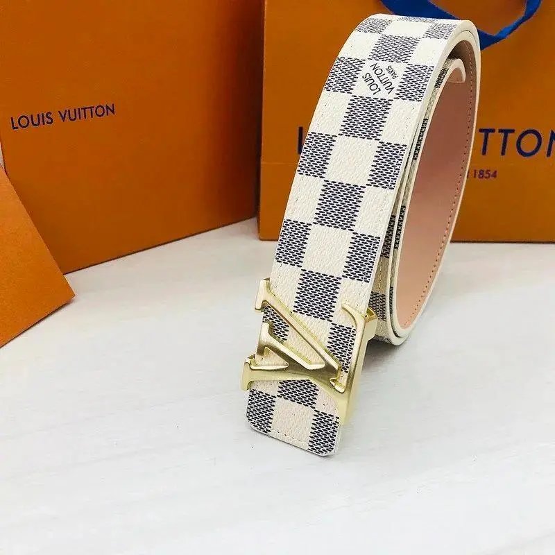 Louis Vuitton Belts Monogram canvas belt with LV buckle — Style 15