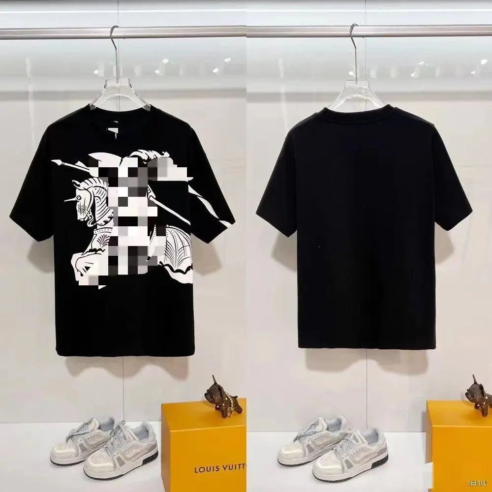 Unbranded T-Shirts Short-Sleeve T-Shirt with Check-Pattern Sleeves — Style 19