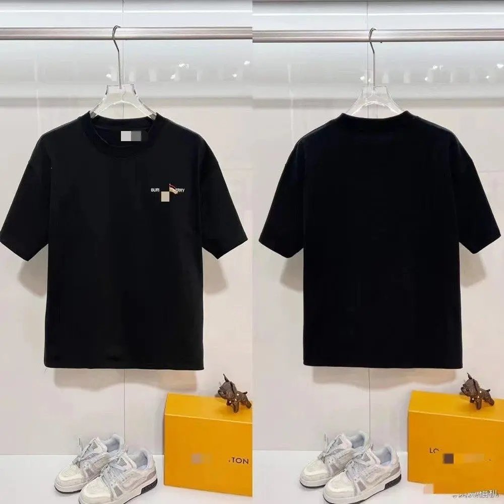 Unbranded T-Shirts Short-Sleeve T-Shirt with Check-Pattern Sleeves — Style 7