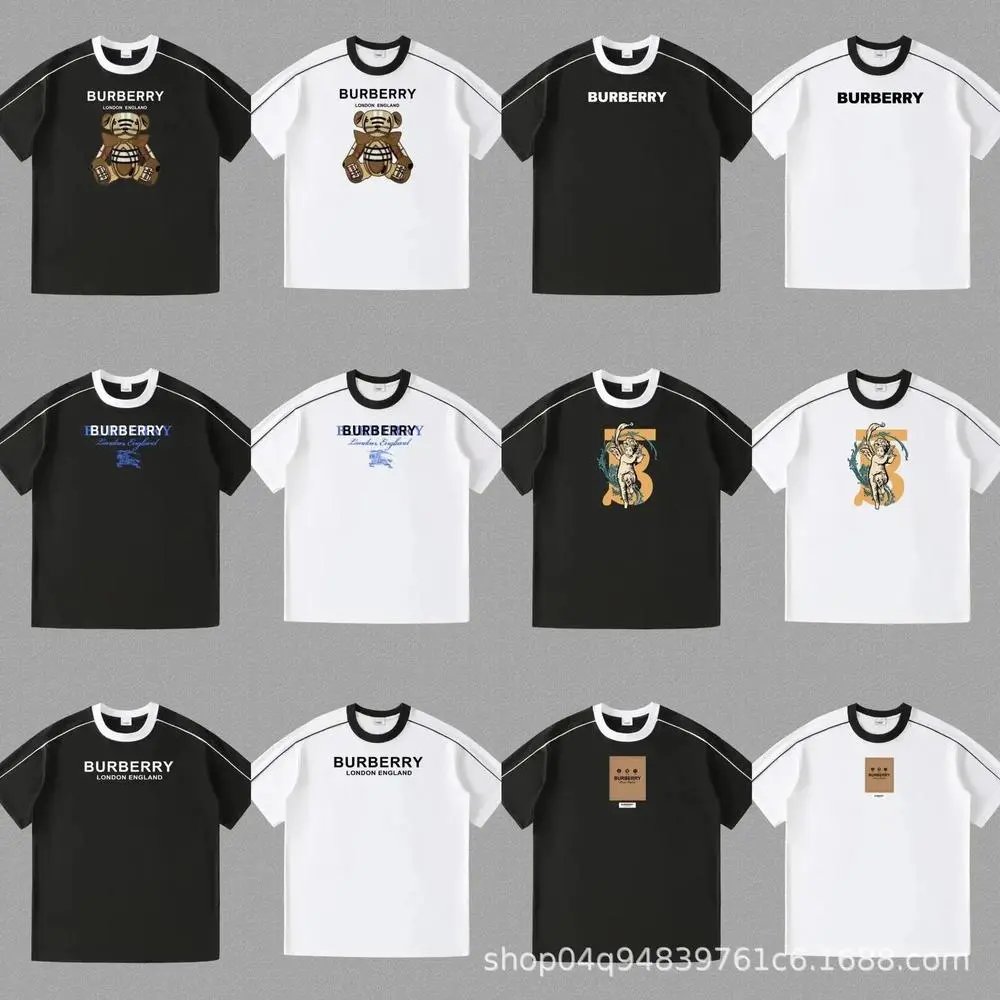 Burberry T-Shirts Contrast ringer T-shirt with logo and graphic prints image 2