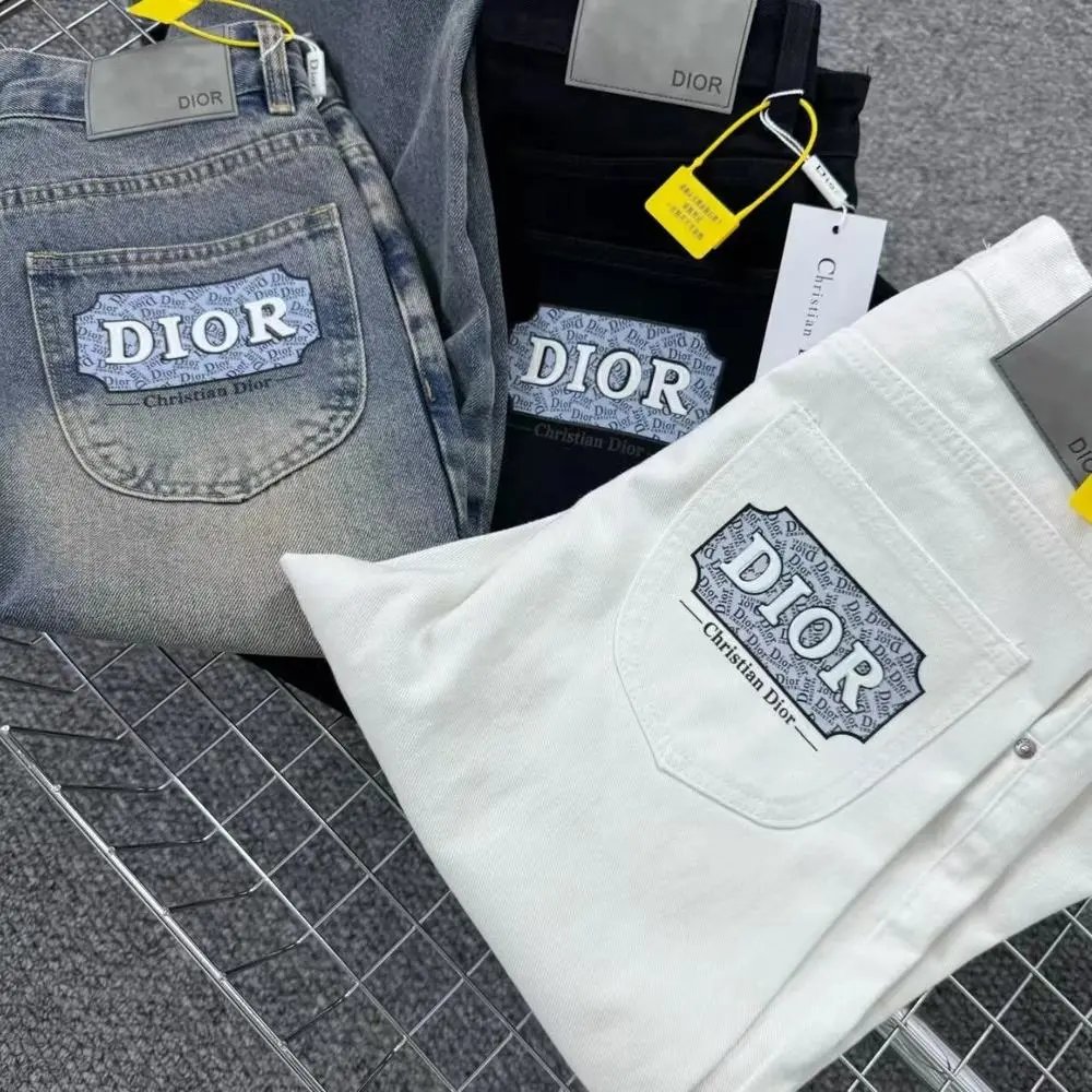 Dior Jeans Straight-leg with logo patch image 3