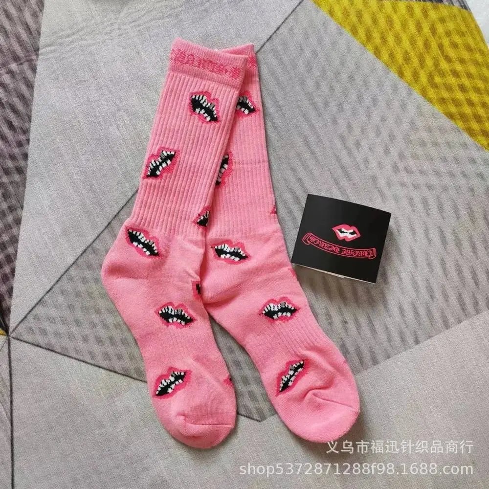 Chrome Hearts Socks Ribbed crew with logo lettering — Style 9