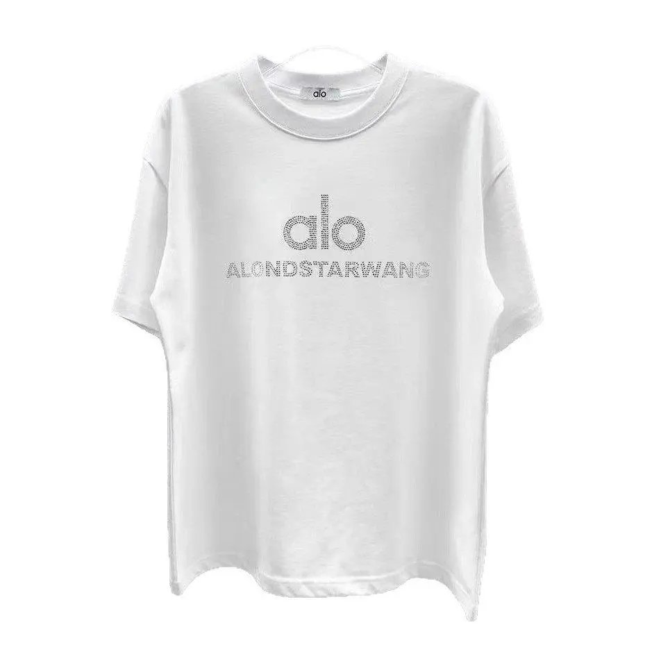 Alo Yoga T-Shirts Short-Sleeve Logo Graphic T-Shirt image 5