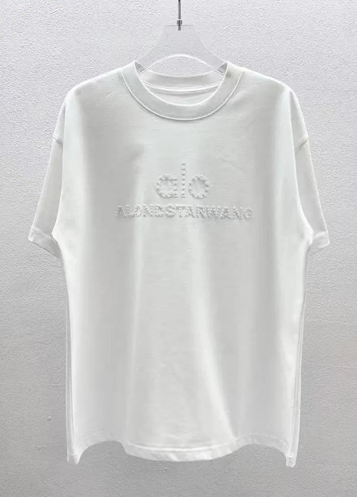 Alo Yoga T-Shirts Short-Sleeve Logo Graphic T-Shirt — Style 8