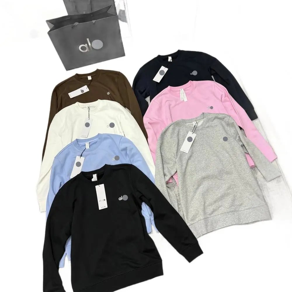 Alo Hoodies & Sweatshirts Crewneck Sweatshirt with Chest Logo image 4