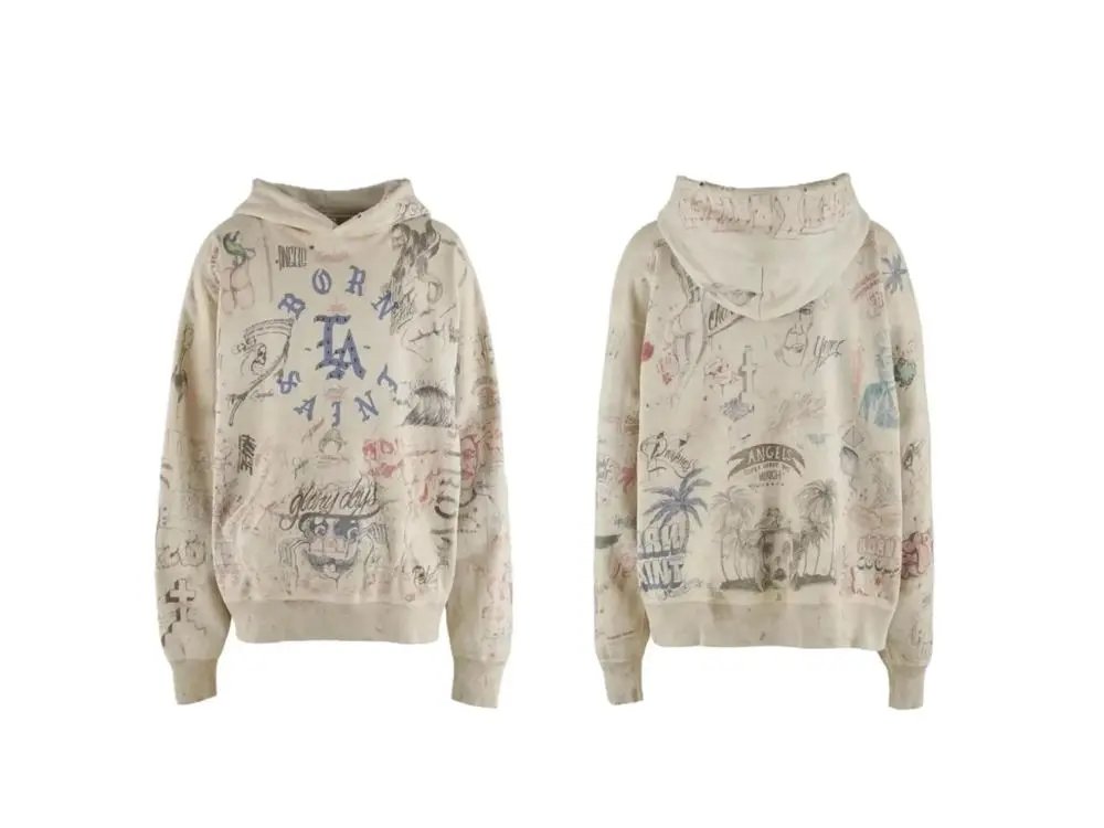 Unbranded Hoodies & Sweatshirts Graphic-print pullover hoodie — Style 9