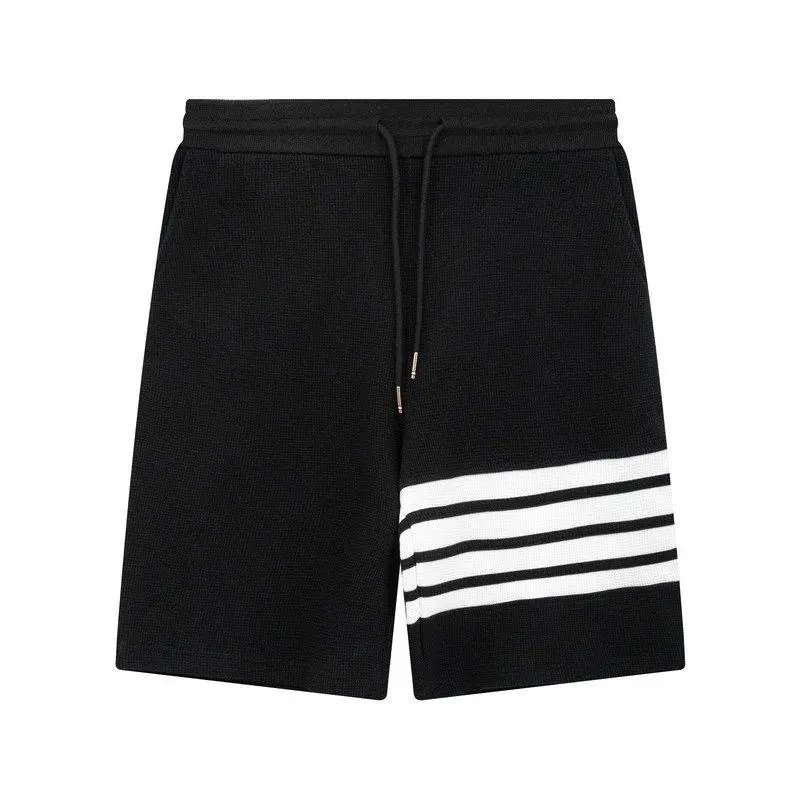 Unbranded Shorts Drawstring with four-stripe leg detail — Style 4