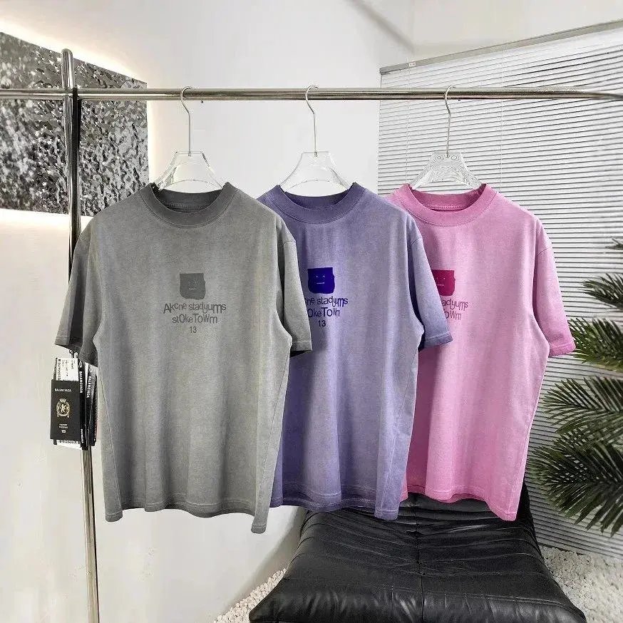 Acne Studios T-Shirts Short-Sleeve Logo Graphic T-Shirt image 3