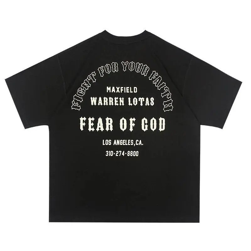Fear of God T-Shirts Essentials logo short-sleeve T-shirt — Style 14