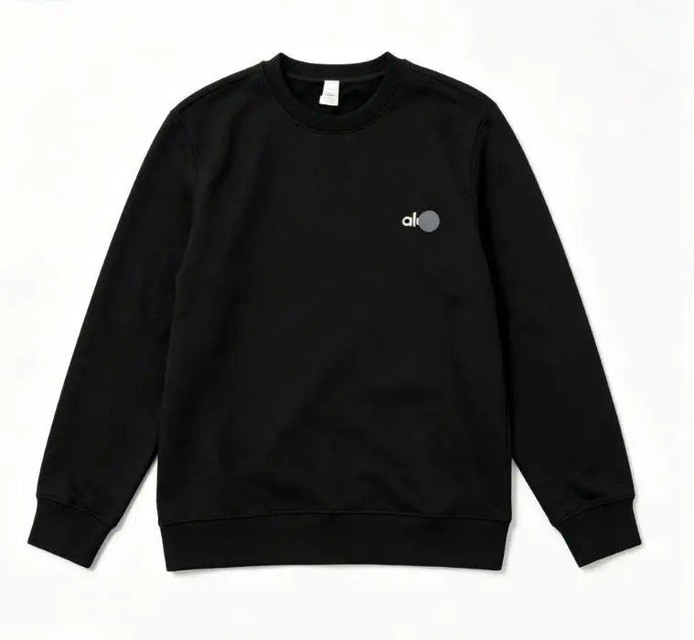 Alo Hoodies & Sweatshirts Crewneck Sweatshirt with Chest Logo — Style 3