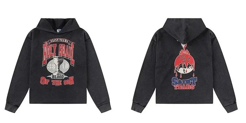 Unbranded Hoodies & Sweatshirts Graphic-print pullover hoodie — Style 15