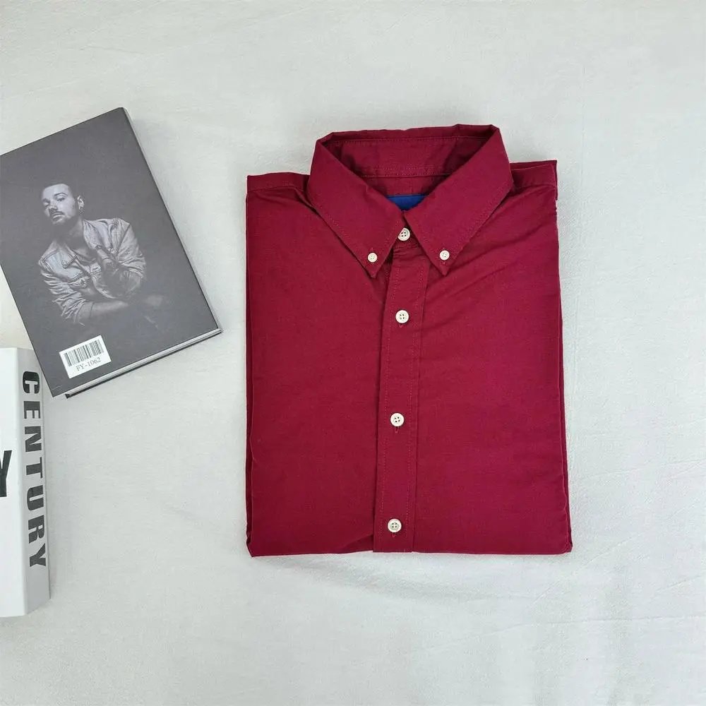 Unbranded Shirts Button-Down Collar Long-Sleeve Shirt — Style 4