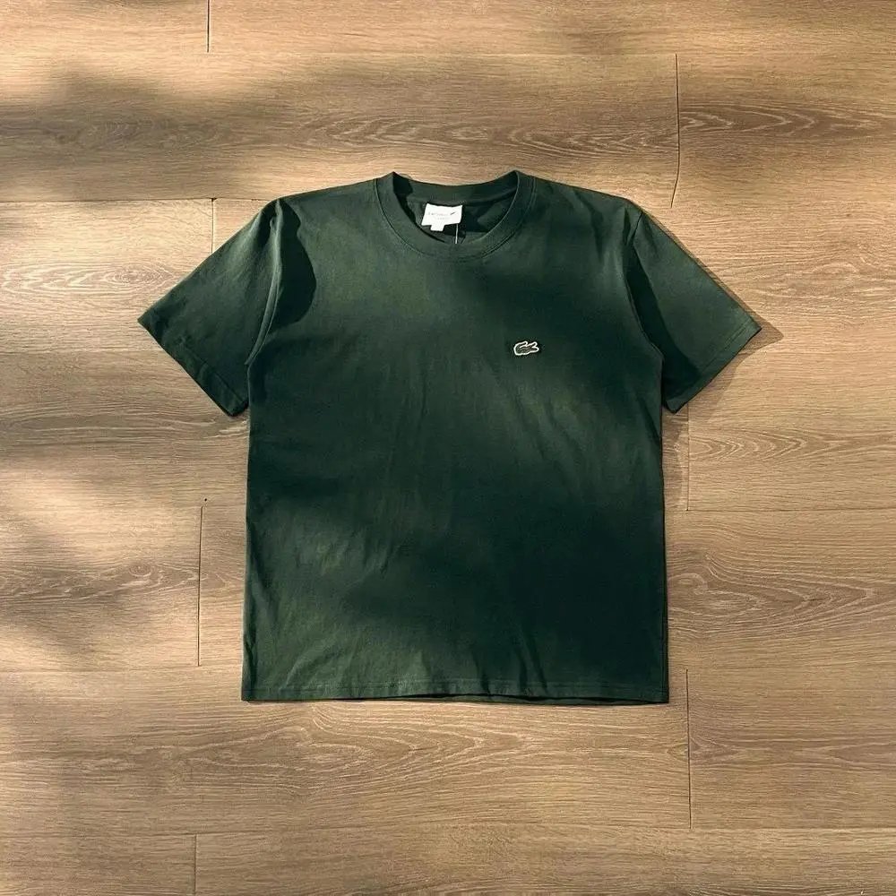 Lacoste T-Shirts Short-Sleeve Crew-Neck Crocodile Logo — Style 2