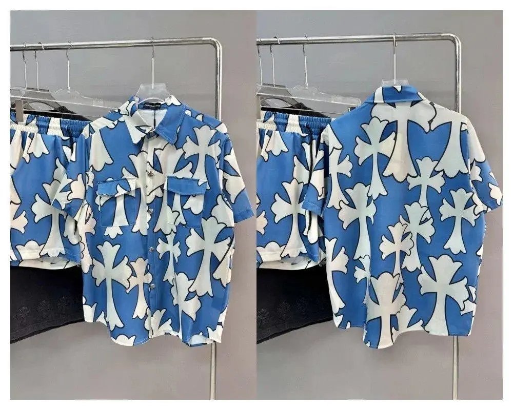Chrome Hearts Matching Sets Short-Sleeve Printed Shirt and Shorts Set — Style 5