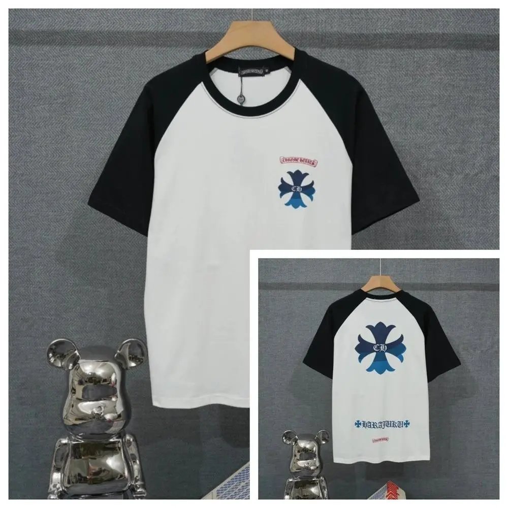 Chrome Hearts T-Shirts Short-Sleeve Raglan Graphic T-Shirt — Style 14