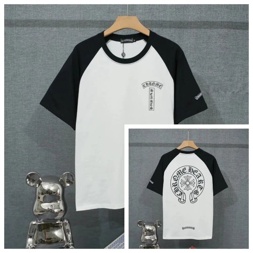 Chrome Hearts T-Shirts Short-Sleeve Raglan Graphic T-Shirt — Style 22
