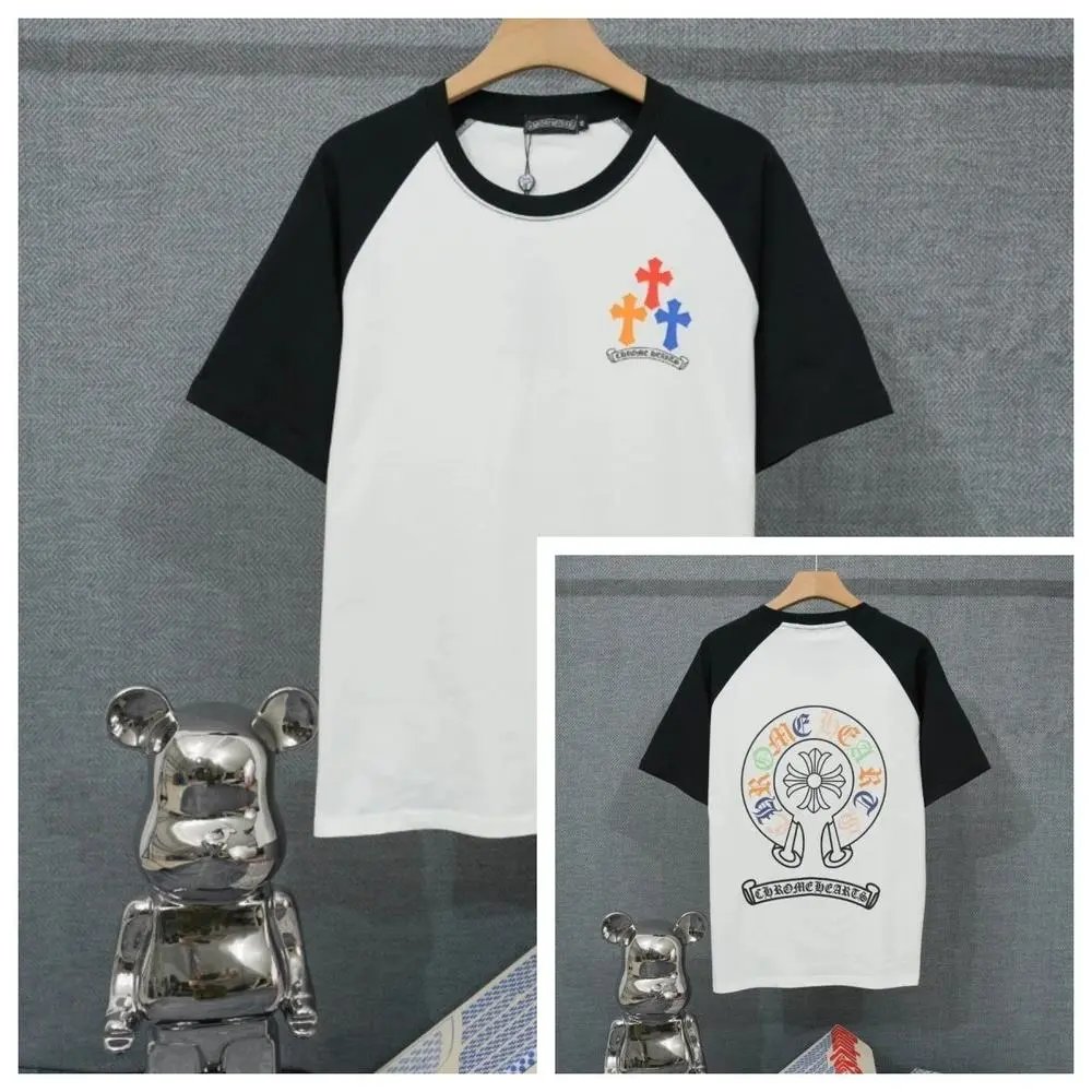 Chrome Hearts T-Shirts Short-Sleeve Raglan Graphic T-Shirt — Style 26