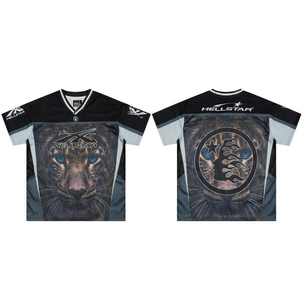 Hellstar Football Jerseys Short-Sleeve Graphic Jersey — Style 1