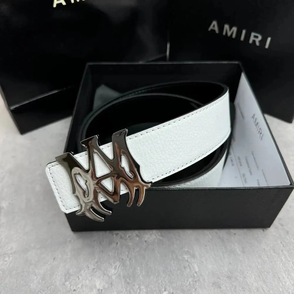 AMIRI Belts Logo Buckle Belt — Style 8