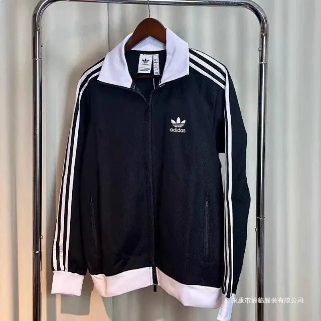 Adidas Jackets Three-Stripe Zip-Up Track Jacket product detail image 4