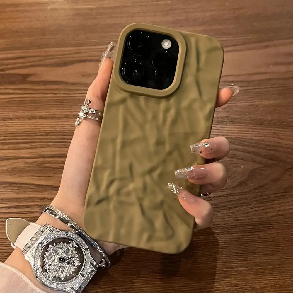 Unbranded Phone Cases Wrinkled textured iPhone case — Style 4