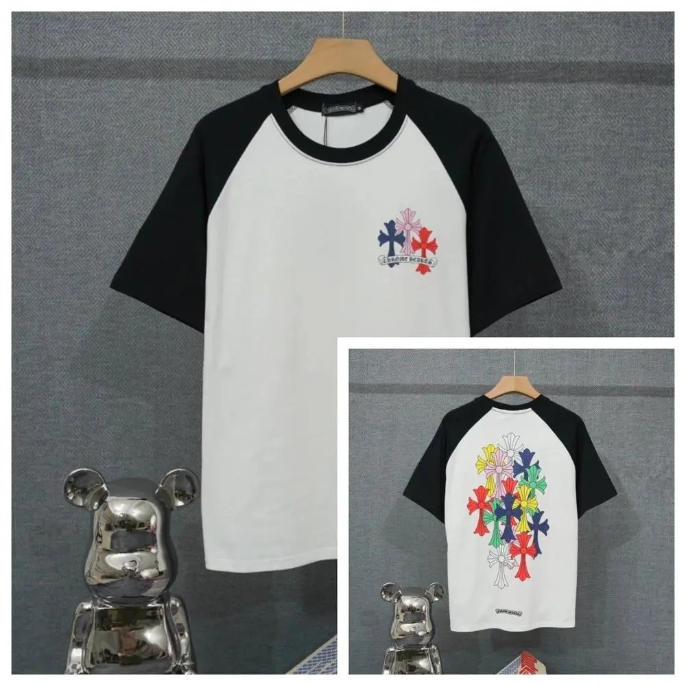 Chrome Hearts T-Shirts Short-Sleeve Raglan Graphic T-Shirt — Style 15