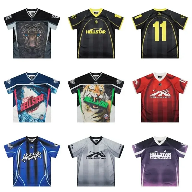 Hellstar Football Jerseys Short-Sleeve Graphic Jersey product detail image 1