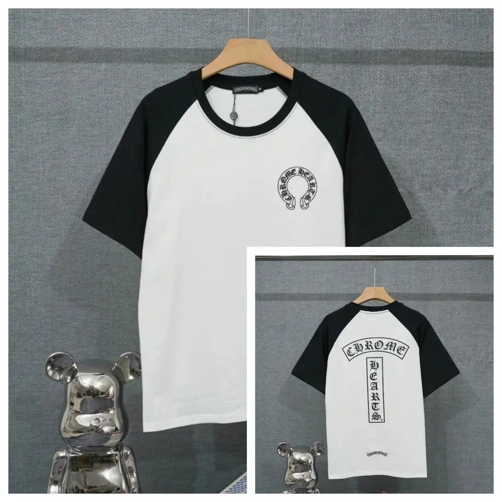 Chrome Hearts T-Shirts Short-Sleeve Raglan Graphic T-Shirt — Style 23