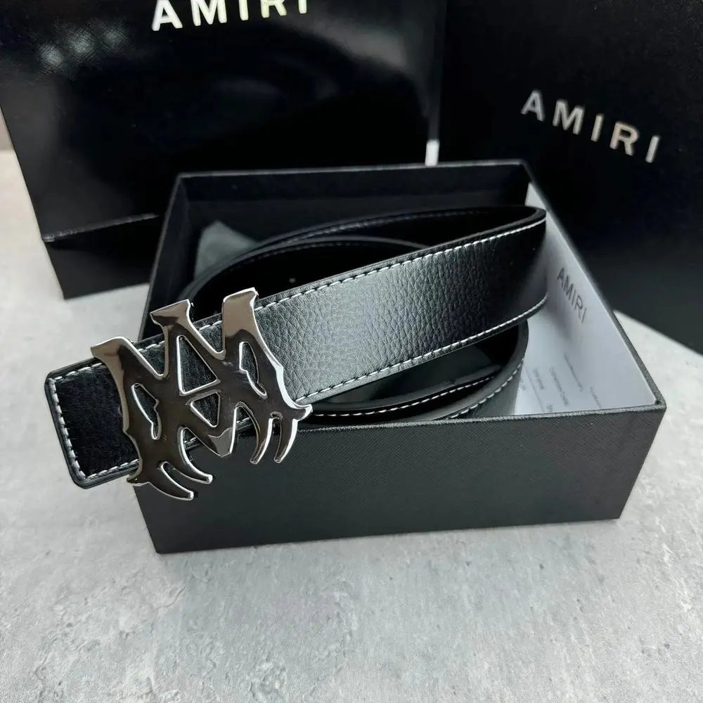 AMIRI Belts Logo Buckle Belt — Style 2