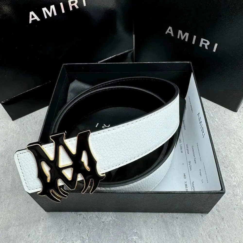 AMIRI Belts Logo Buckle Belt — Style 9