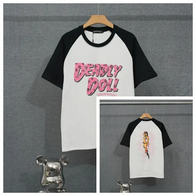 Chrome Hearts T-Shirts Short-Sleeve Raglan Graphic T-Shirt product detail image 2