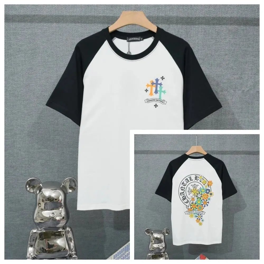 Chrome Hearts T-Shirts Short-Sleeve Raglan Graphic T-Shirt — Style 5
