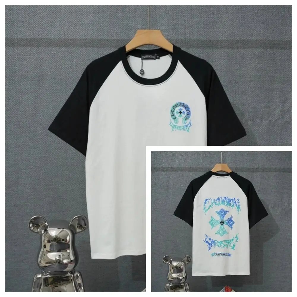 Chrome Hearts T-Shirts Short-Sleeve Raglan Graphic T-Shirt — Style 13