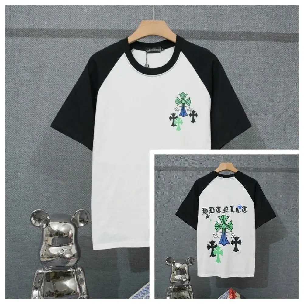 Chrome Hearts T-Shirts Short-Sleeve Raglan Graphic T-Shirt — Style 21