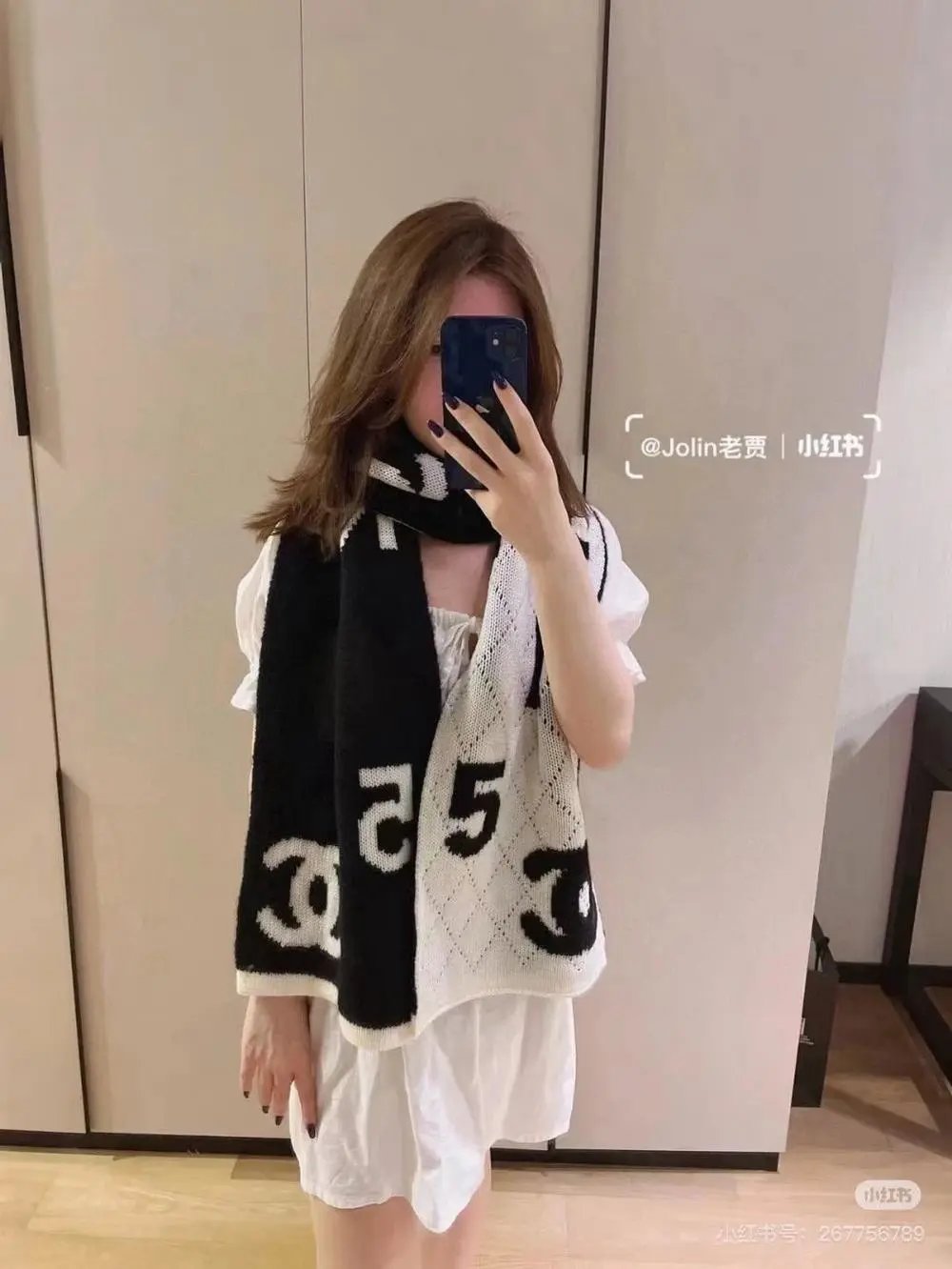 Chanel Scarves Knitted CC Logo Scarf — Style 10