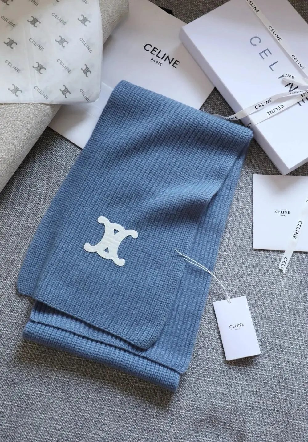 Chanel Scarves Knitted CC Logo Scarf — Style 35