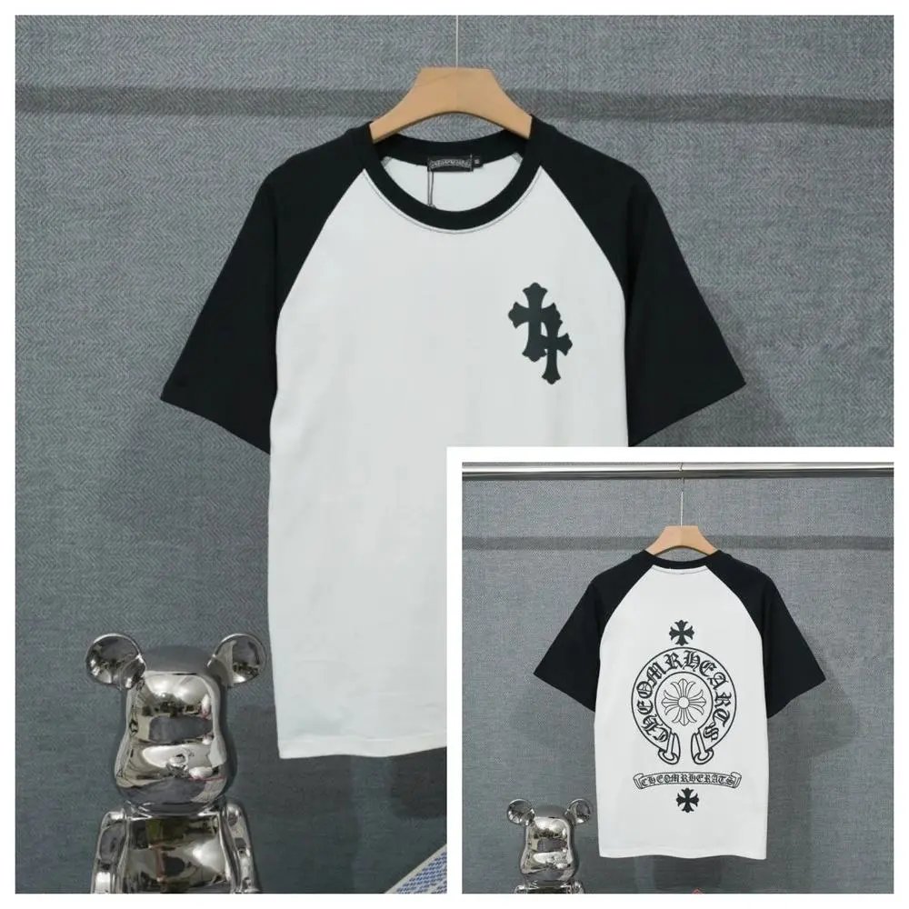 Chrome Hearts T-Shirts Short-Sleeve Raglan Graphic T-Shirt — Style 19