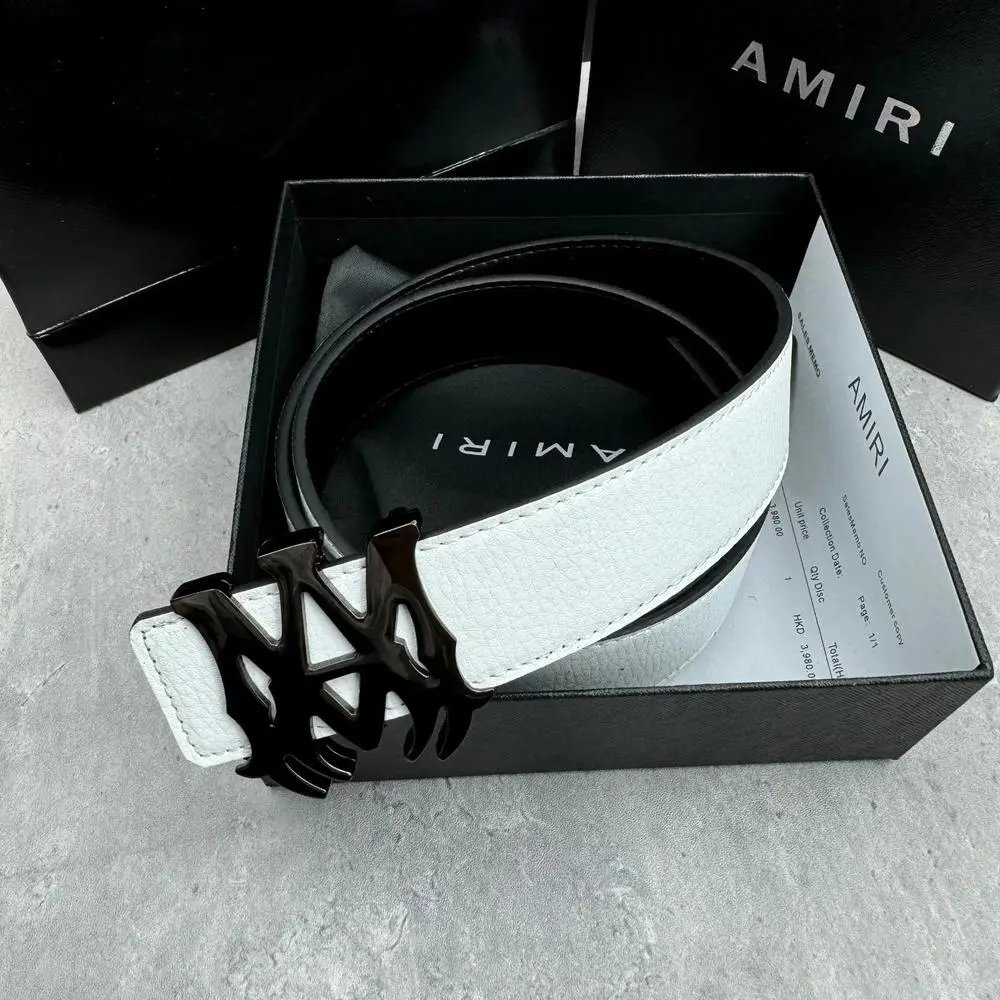 AMIRI Belts Logo Buckle Belt image 3