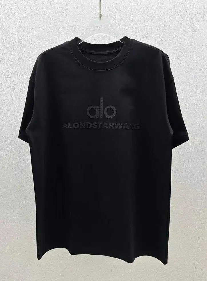 Alo Yoga T-Shirts Short-Sleeve Logo Graphic T-Shirt — Style 9