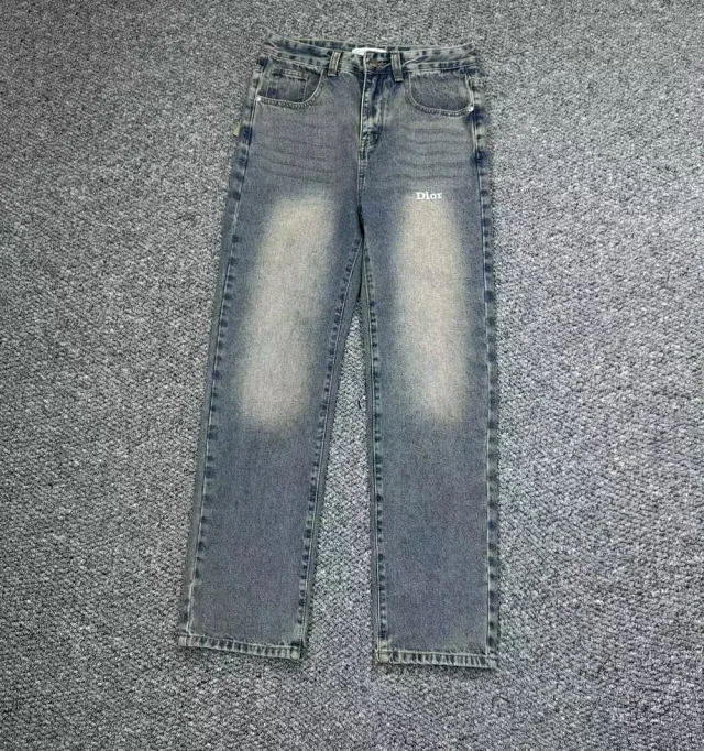 Dior Jeans Straight-leg with logo patch product detail image 4