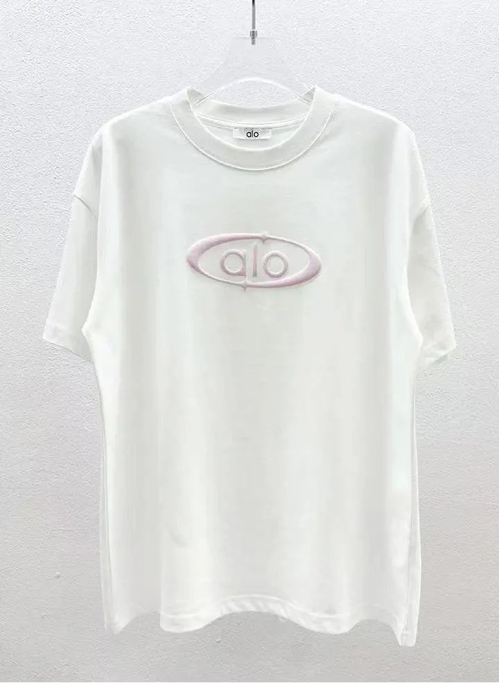 Alo Yoga T-Shirts Short-Sleeve Logo Graphic T-Shirt — Style 13