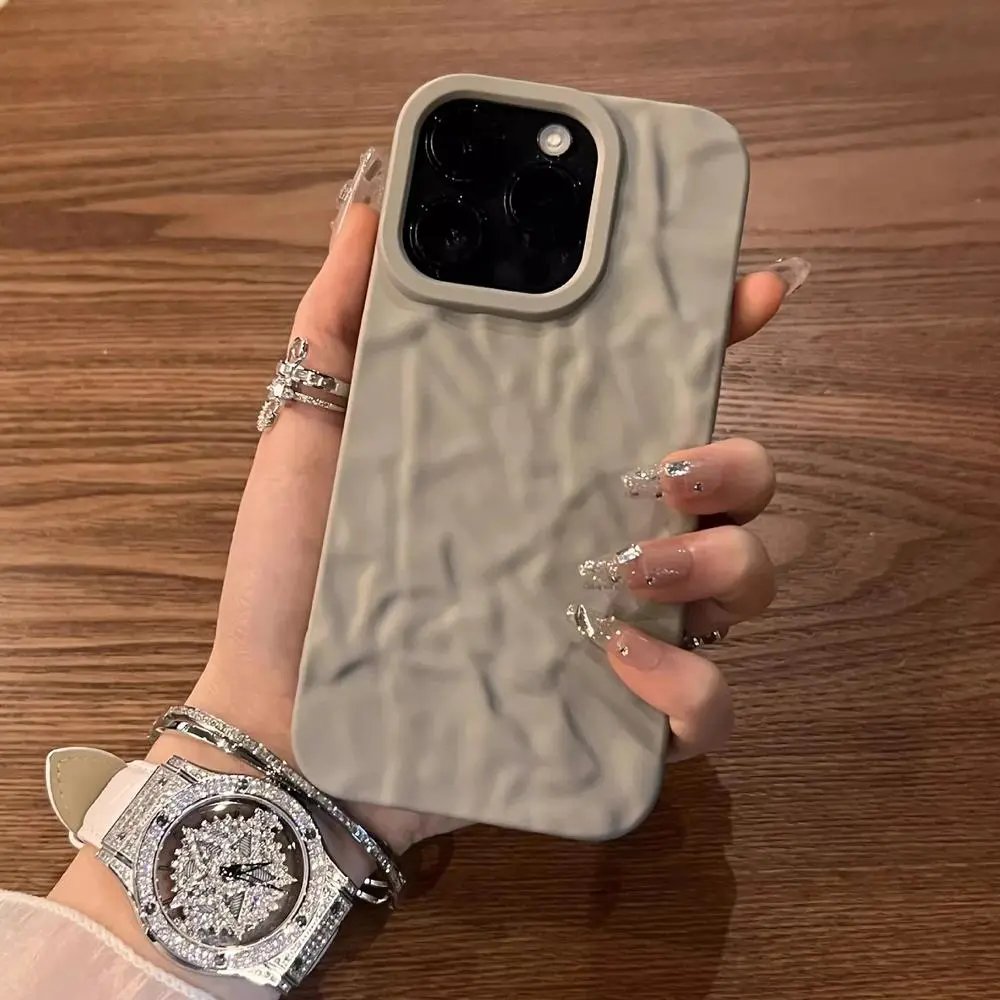 Unbranded Phone Cases Wrinkled textured iPhone case — Style 5