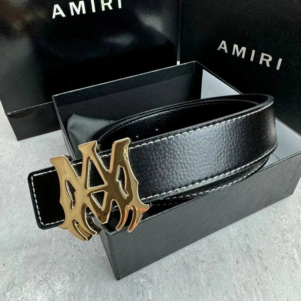 AMIRI Belts Logo Buckle Belt — Style 1