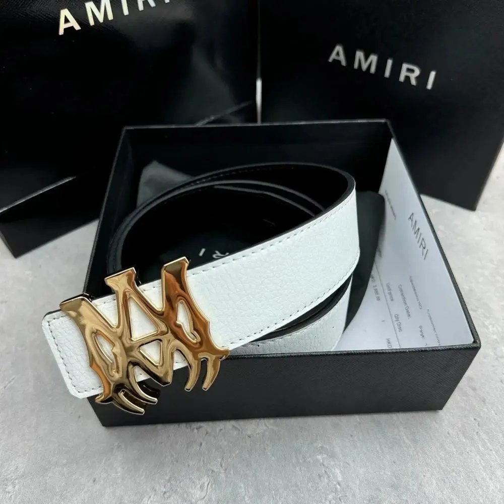 AMIRI Belts Logo Buckle Belt — Style 6