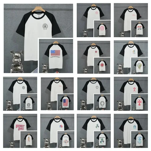 Chrome Hearts T-Shirts Short-Sleeve Raglan Graphic T-Shirt product detail image 1