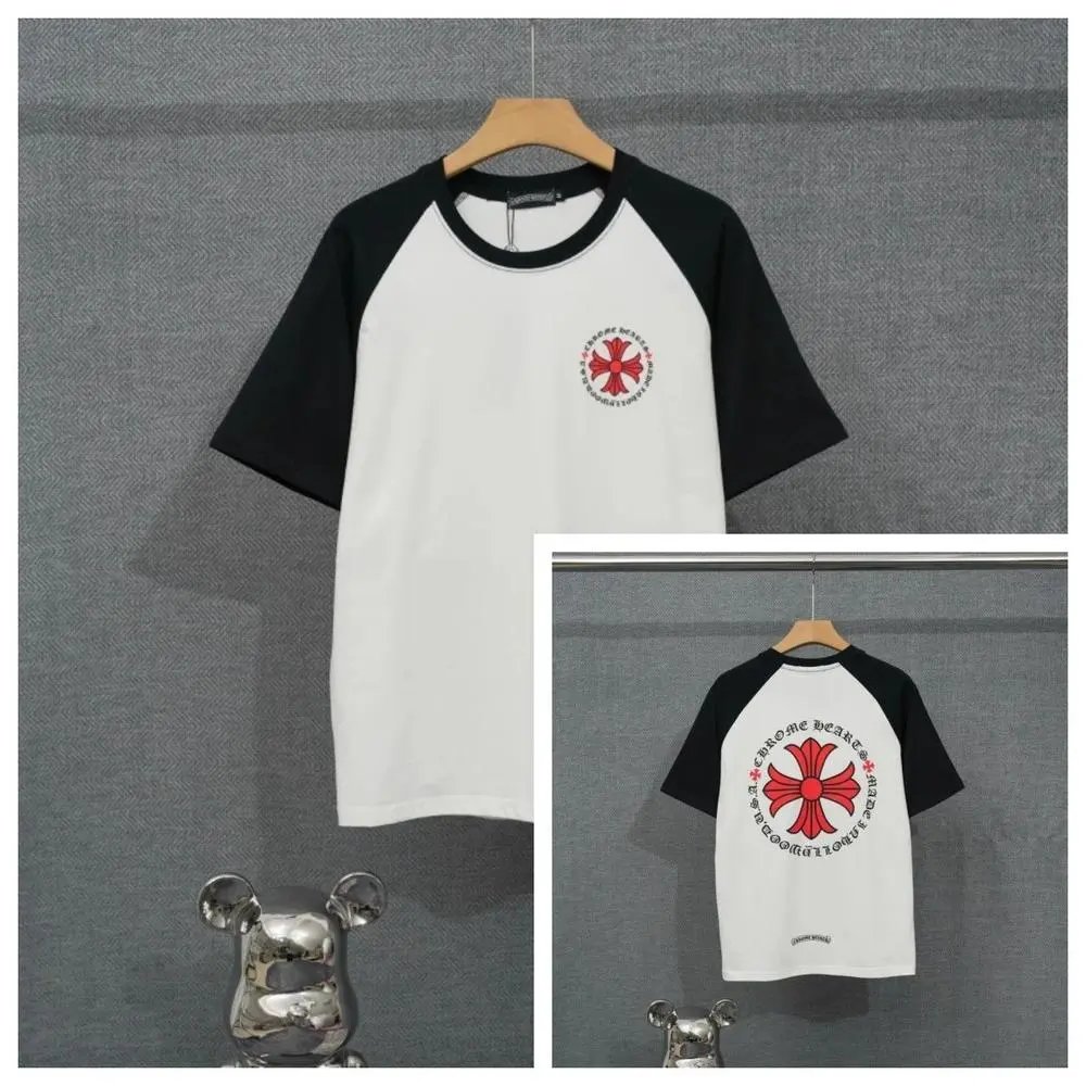 Chrome Hearts T-Shirts Short-Sleeve Raglan Graphic T-Shirt — Style 4