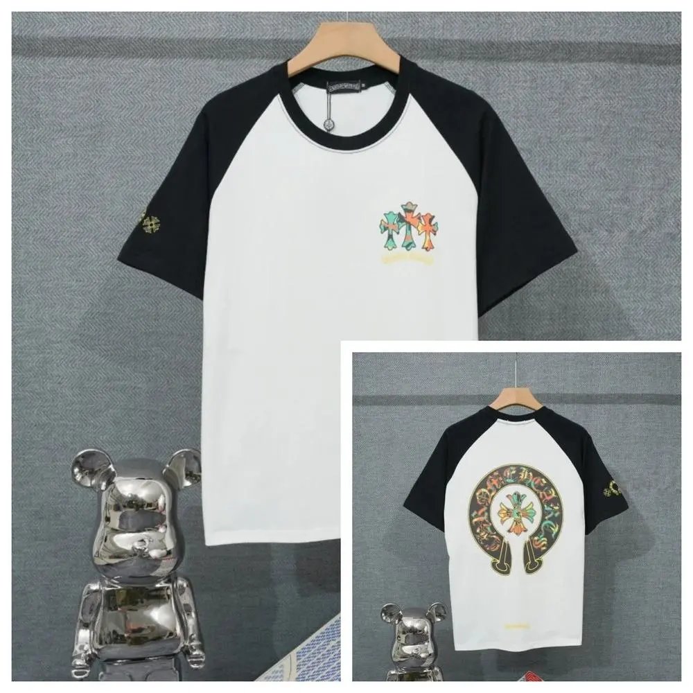 Chrome Hearts T-Shirts Short-Sleeve Raglan Graphic T-Shirt — Style 20