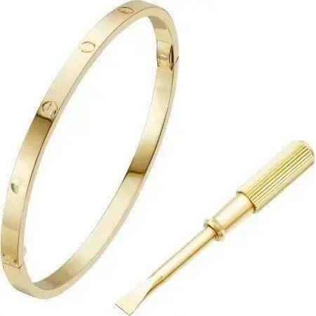 Unbranded Jewelry Screw-Motif Bangle Bracelet — Style 3