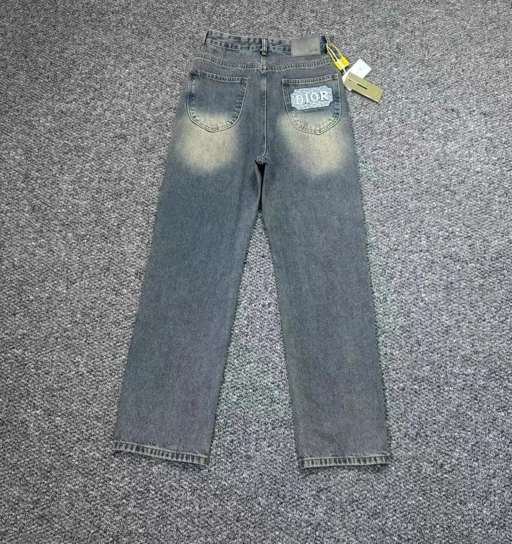 Dior Jeans Straight-leg with logo patch image 5